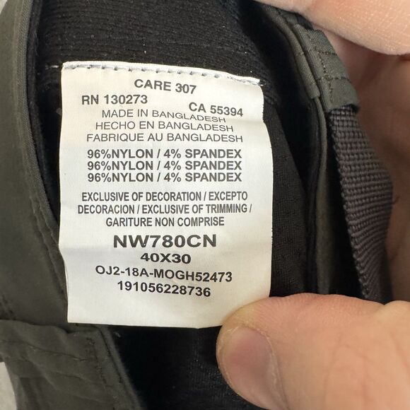 S Wrangler Pants Mens 38x30 Green All Terrain Gear Belted Hiking Outdoor Stretch - Picture 10 of 11